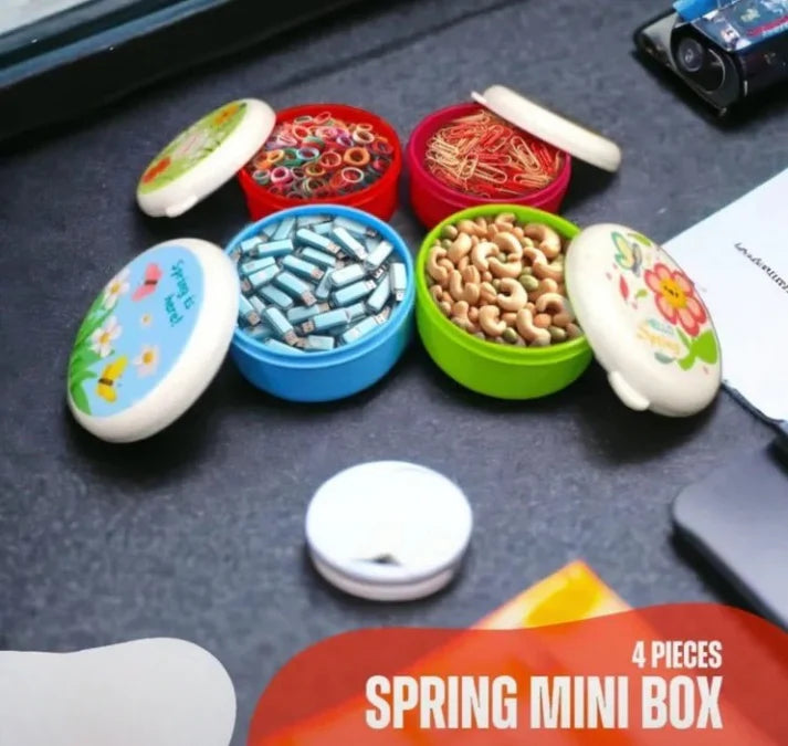 4-Piece Mini Food Storage Jars