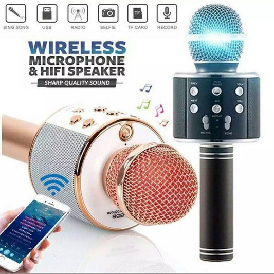 Mic and Hifi Speaker,Voice Changer, Bluetooth wireless Speaker