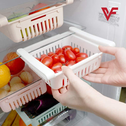 2Pcs Dishwasher Safe Fridge Drawer Basket