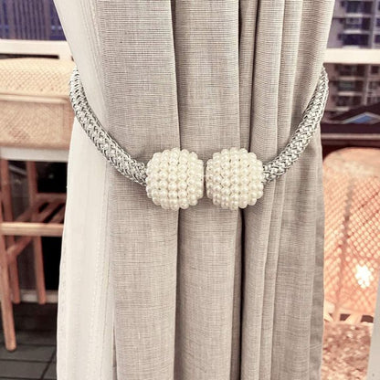 Magnetic Pearl Curtain Tiebacks