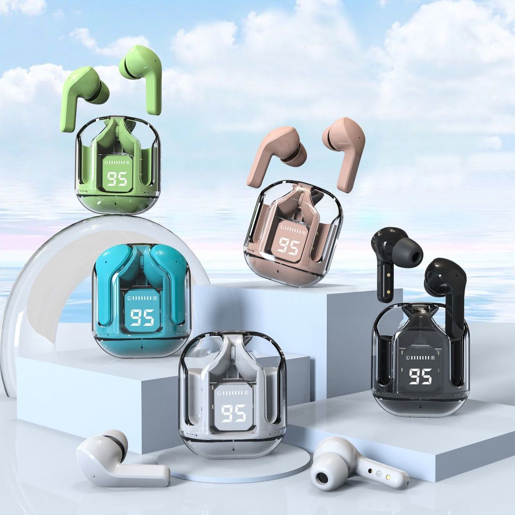 TWS Wireless Transparent Bluetooth Earphones(Random Colour)