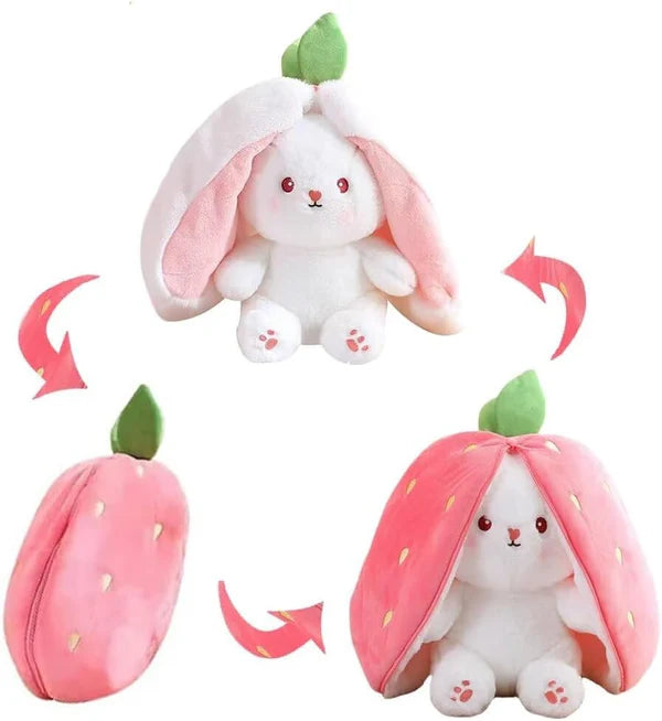 Adorable Strawberry Bunny Toy (25Cm /10Inch)