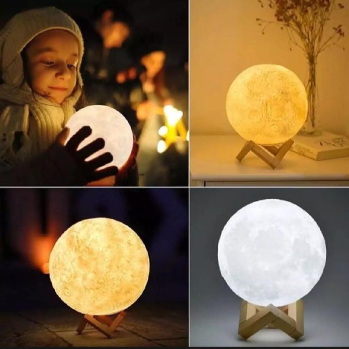 3D Dark Glow Moon Light