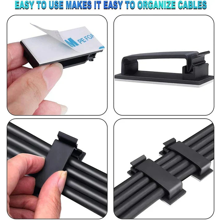 10Pcs Convenient Cable Clips Holder