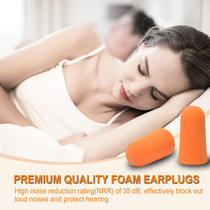 2 Pairs Soft Foam Earplugs