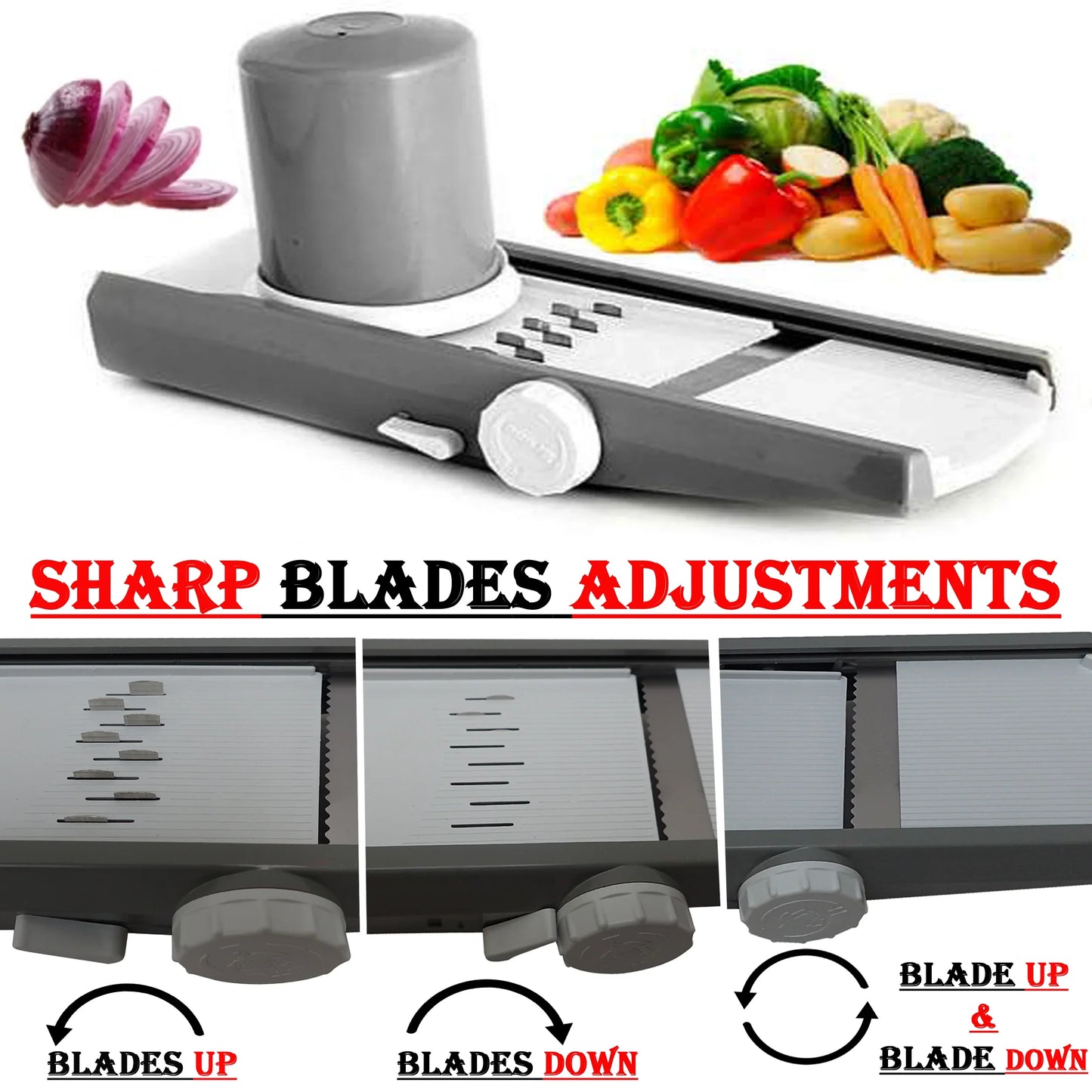 Vegetable Cutter/Slicer Multi Functional Box