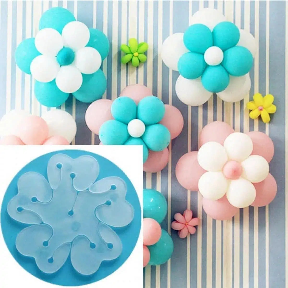 6Pcs Flower Shape Balloon Clip