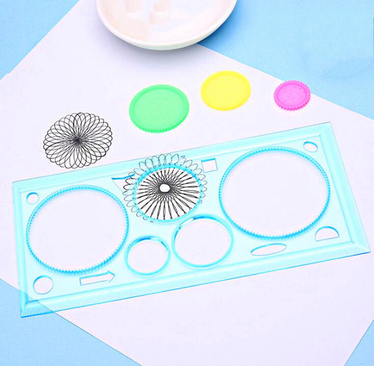 Circle Plastic Spirograph Ruler Set For Circle Designing