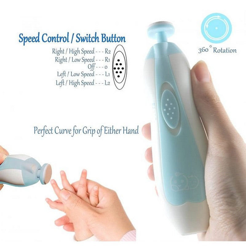 6 In 1 Safe Electric Baby Nail Trimmer Kit