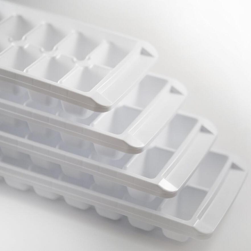 2pcs Easy Release White Ice Cube Tray(16 cubes)