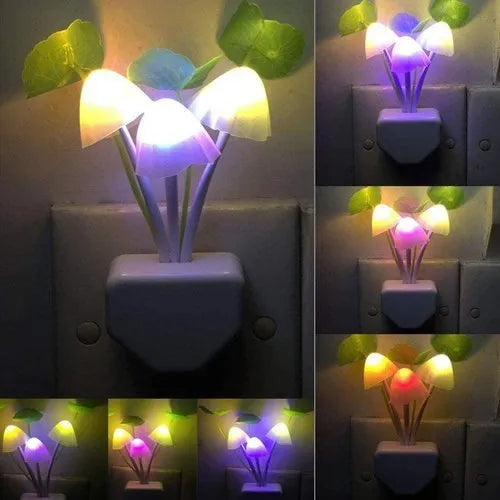 1Pcs LED Mushroom Night Lights