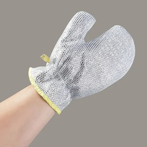 1 Pcs Reuseable Steel Wire Dishwashing Glove