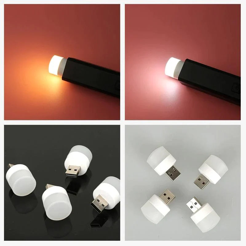 10Pcs Portable Mini Usb Led Bulb Night Light