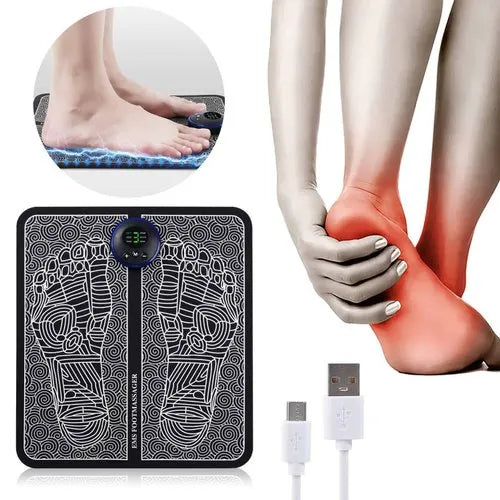 EMS Foot Portable Foldable Massage Pad Improve Blood Circulation Relief Pain Relax Feet